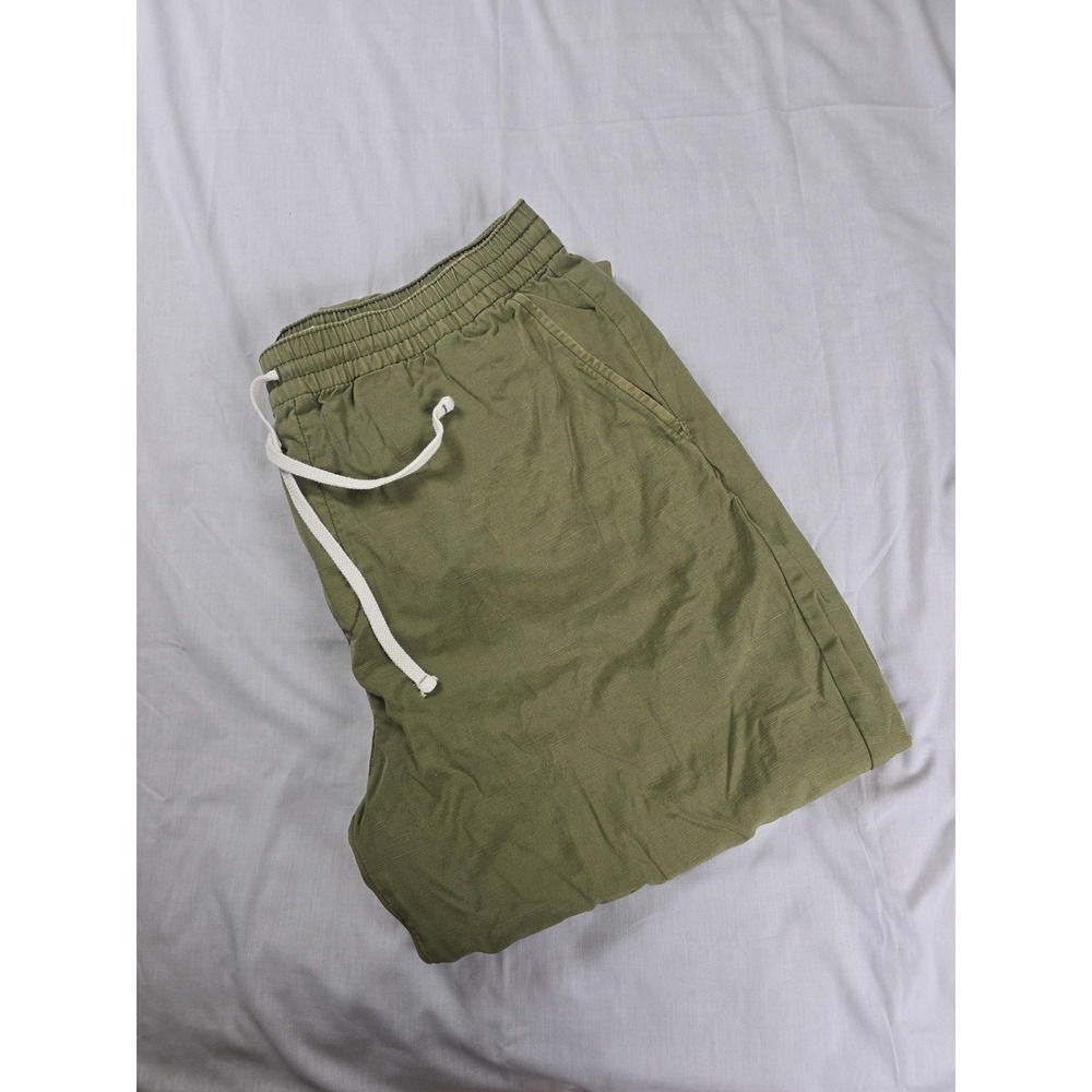 Men's Olive Drawstring Chinos
